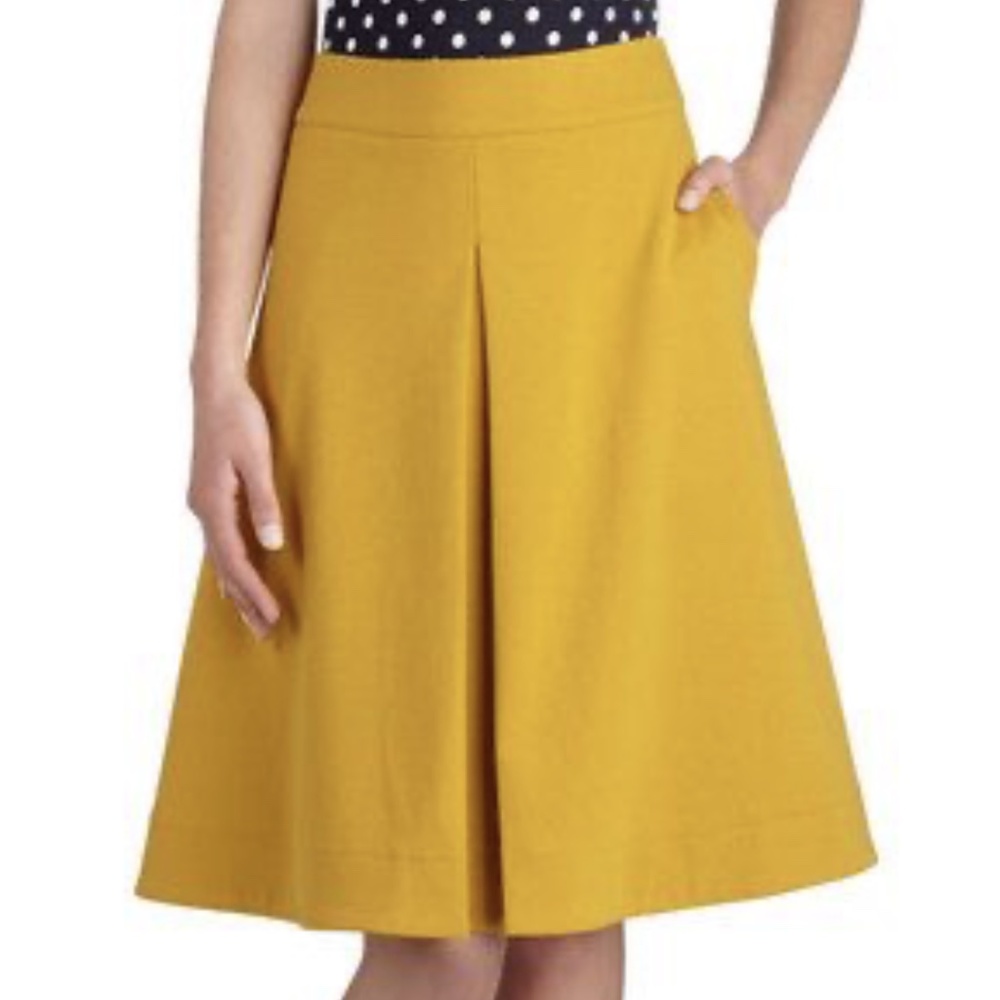 Retro mustard yellow skirt from Modcloth